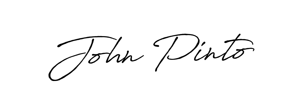 Design your own signature with our free online signature maker. With this signature software, you can create a handwritten (Antro_Vectra_Bolder) signature for name John Pinto. John Pinto signature style 7 images and pictures png