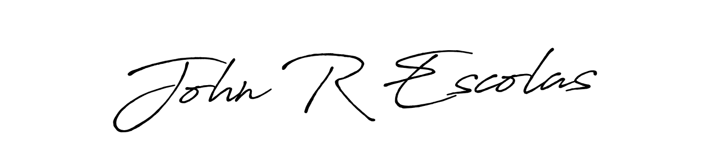 How to make John R Escolas signature? Antro_Vectra_Bolder is a professional autograph style. Create handwritten signature for John R Escolas name. John R Escolas signature style 7 images and pictures png