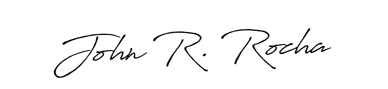 You should practise on your own different ways (Antro_Vectra_Bolder) to write your name (John R. Rocha) in signature. don't let someone else do it for you. John R. Rocha signature style 7 images and pictures png