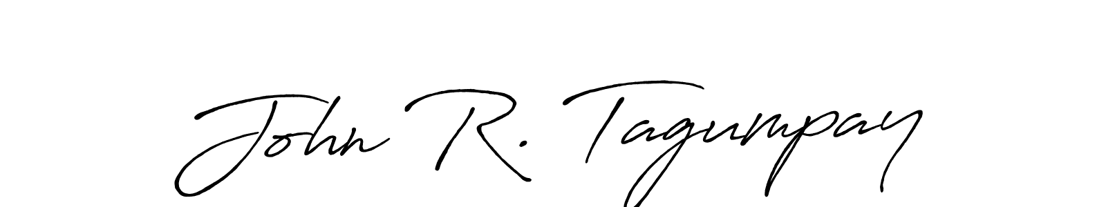 It looks lik you need a new signature style for name John R. Tagumpay. Design unique handwritten (Antro_Vectra_Bolder) signature with our free signature maker in just a few clicks. John R. Tagumpay signature style 7 images and pictures png