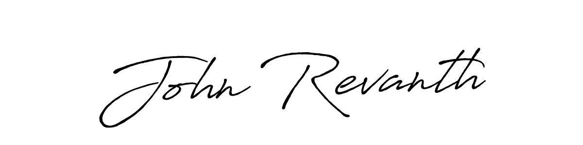 Make a beautiful signature design for name John Revanth. With this signature (Antro_Vectra_Bolder) style, you can create a handwritten signature for free. John Revanth signature style 7 images and pictures png