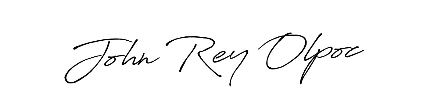 Use a signature maker to create a handwritten signature online. With this signature software, you can design (Antro_Vectra_Bolder) your own signature for name John Rey Olpoc. John Rey Olpoc signature style 7 images and pictures png