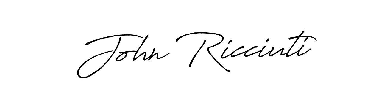 Also You can easily find your signature by using the search form. We will create John Ricciuti name handwritten signature images for you free of cost using Antro_Vectra_Bolder sign style. John Ricciuti signature style 7 images and pictures png