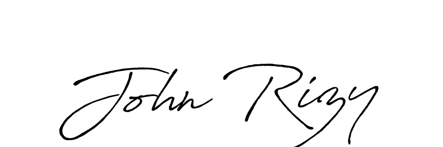 Also You can easily find your signature by using the search form. We will create John Rizy name handwritten signature images for you free of cost using Antro_Vectra_Bolder sign style. John Rizy signature style 7 images and pictures png