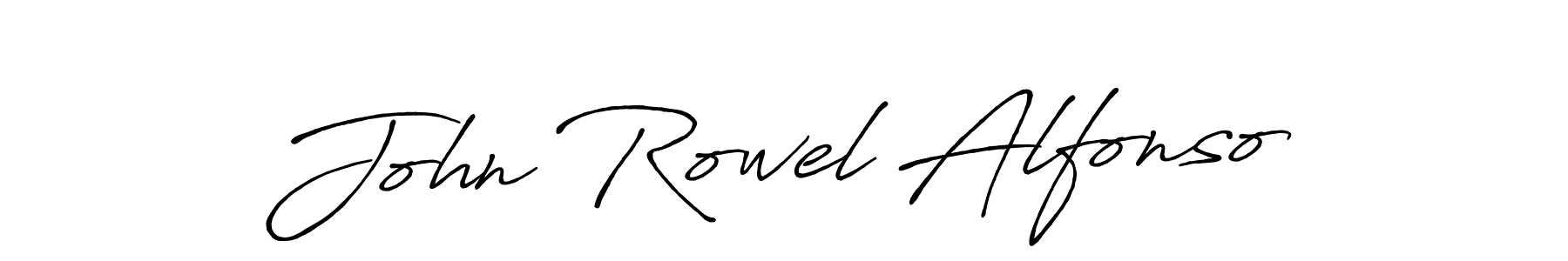 Antro_Vectra_Bolder is a professional signature style that is perfect for those who want to add a touch of class to their signature. It is also a great choice for those who want to make their signature more unique. Get John Rowel Alfonso name to fancy signature for free. John Rowel Alfonso signature style 7 images and pictures png