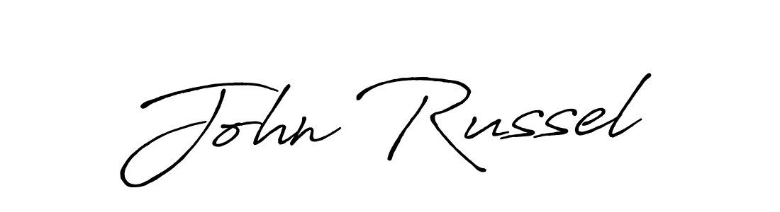 John Russel stylish signature style. Best Handwritten Sign (Antro_Vectra_Bolder) for my name. Handwritten Signature Collection Ideas for my name John Russel. John Russel signature style 7 images and pictures png