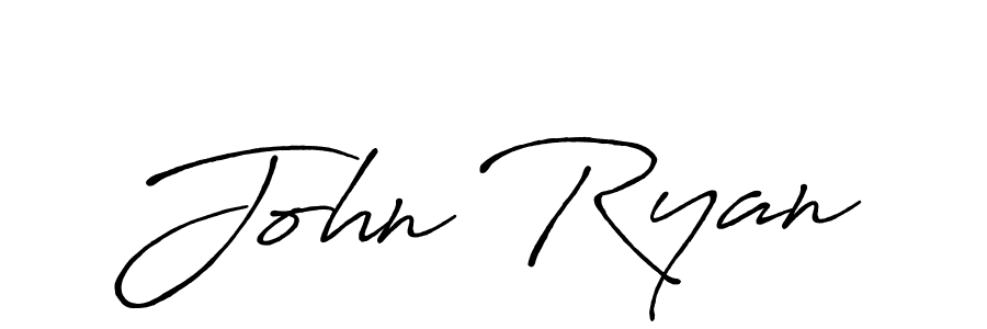 John Ryan stylish signature style. Best Handwritten Sign (Antro_Vectra_Bolder) for my name. Handwritten Signature Collection Ideas for my name John Ryan. John Ryan signature style 7 images and pictures png