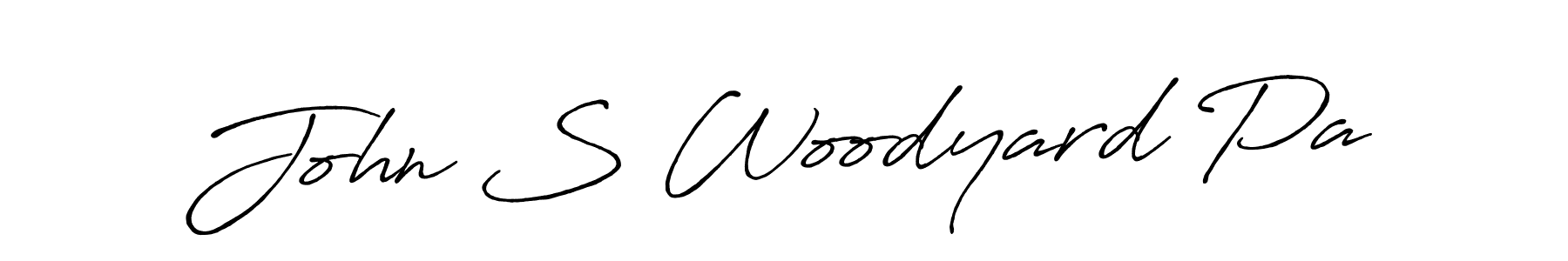 You should practise on your own different ways (Antro_Vectra_Bolder) to write your name (John S Woodyard Pa) in signature. don't let someone else do it for you. John S Woodyard Pa signature style 7 images and pictures png