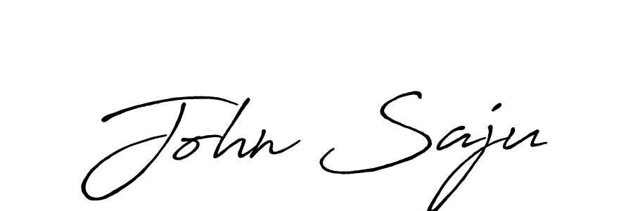 Create a beautiful signature design for name John Saju. With this signature (Antro_Vectra_Bolder) fonts, you can make a handwritten signature for free. John Saju signature style 7 images and pictures png