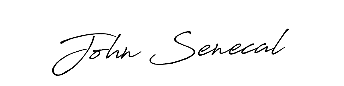 John Senecal stylish signature style. Best Handwritten Sign (Antro_Vectra_Bolder) for my name. Handwritten Signature Collection Ideas for my name John Senecal. John Senecal signature style 7 images and pictures png