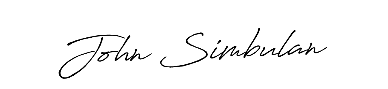 Similarly Antro_Vectra_Bolder is the best handwritten signature design. Signature creator online .You can use it as an online autograph creator for name John Simbulan. John Simbulan signature style 7 images and pictures png