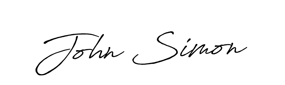 It looks lik you need a new signature style for name John Simon. Design unique handwritten (Antro_Vectra_Bolder) signature with our free signature maker in just a few clicks. John Simon signature style 7 images and pictures png