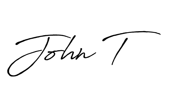 How to make John T name signature. Use Antro_Vectra_Bolder style for creating short signs online. This is the latest handwritten sign. John T signature style 7 images and pictures png