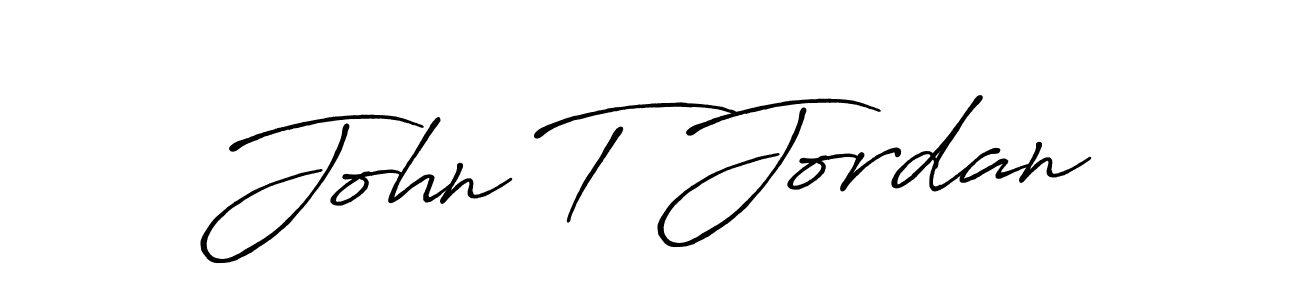 Design your own signature with our free online signature maker. With this signature software, you can create a handwritten (Antro_Vectra_Bolder) signature for name John T Jordan. John T Jordan signature style 7 images and pictures png