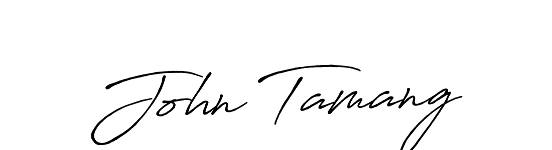 Make a short John Tamang signature style. Manage your documents anywhere anytime using Antro_Vectra_Bolder. Create and add eSignatures, submit forms, share and send files easily. John Tamang signature style 7 images and pictures png