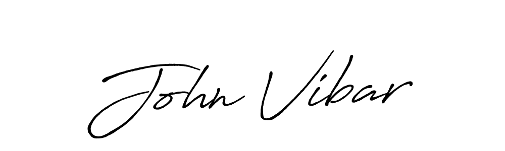 Make a beautiful signature design for name John Vibar. With this signature (Antro_Vectra_Bolder) style, you can create a handwritten signature for free. John Vibar signature style 7 images and pictures png