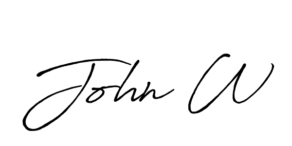 Antro_Vectra_Bolder is a professional signature style that is perfect for those who want to add a touch of class to their signature. It is also a great choice for those who want to make their signature more unique. Get John W name to fancy signature for free. John W signature style 7 images and pictures png