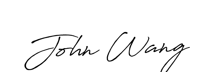 if you are searching for the best signature style for your name John Wang. so please give up your signature search. here we have designed multiple signature styles  using Antro_Vectra_Bolder. John Wang signature style 7 images and pictures png