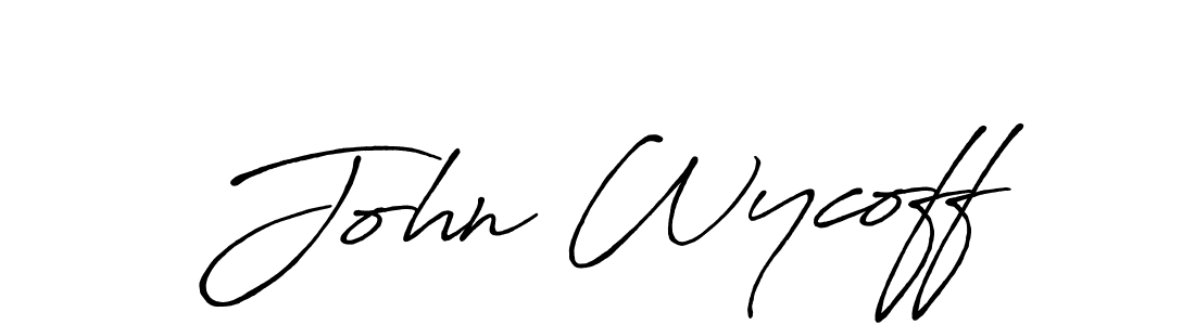 Also You can easily find your signature by using the search form. We will create John Wycoff name handwritten signature images for you free of cost using Antro_Vectra_Bolder sign style. John Wycoff signature style 7 images and pictures png