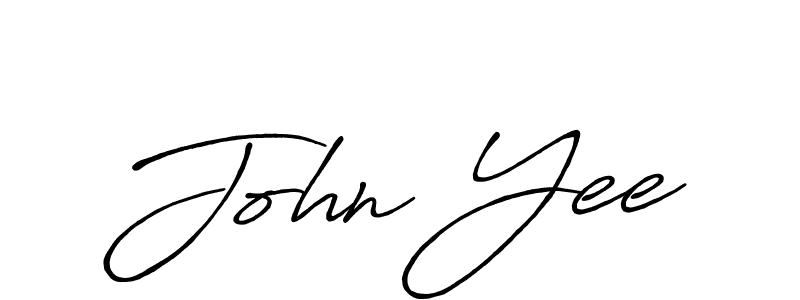 Use a signature maker to create a handwritten signature online. With this signature software, you can design (Antro_Vectra_Bolder) your own signature for name John Yee. John Yee signature style 7 images and pictures png