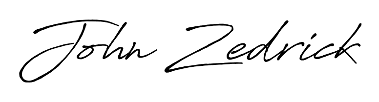 The Antro_Vectra_Bolder font transforms the name John Zedrick into an executive sign with sharp precision and distinguished character. John Zedrick signature style 7 images and pictures png