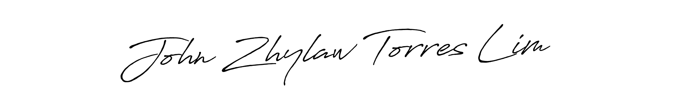 Make a beautiful signature design for name John Zhylaw Torres Lim. With this signature (Antro_Vectra_Bolder) style, you can create a handwritten signature for free. John Zhylaw Torres Lim signature style 7 images and pictures png