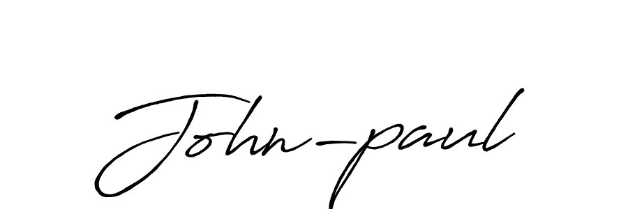 Once you've used our free online signature maker to create your best signature Antro_Vectra_Bolder style, it's time to enjoy all of the benefits that John-paul name signing documents. John-paul signature style 7 images and pictures png