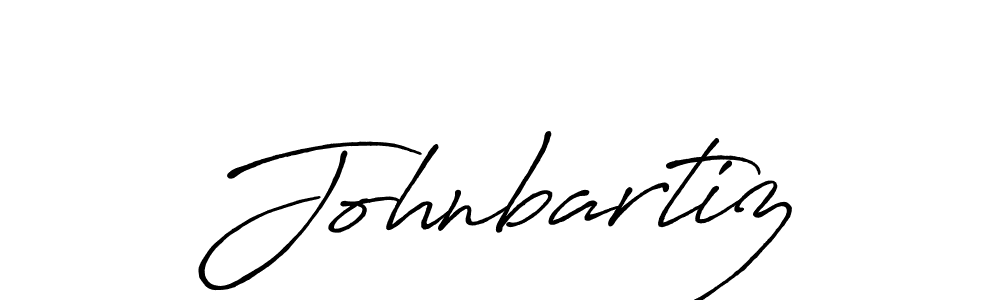 Create a beautiful signature design for name Johnbartiz. With this signature (Antro_Vectra_Bolder) fonts, you can make a handwritten signature for free. Johnbartiz signature style 7 images and pictures png