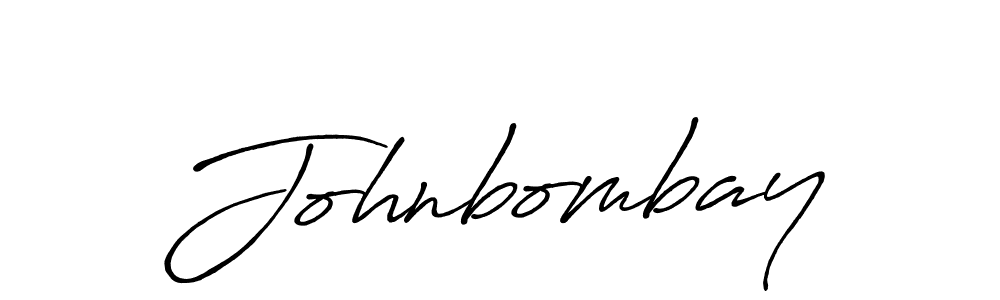 How to make Johnbombay name signature. Use Antro_Vectra_Bolder style for creating short signs online. This is the latest handwritten sign. Johnbombay signature style 7 images and pictures png