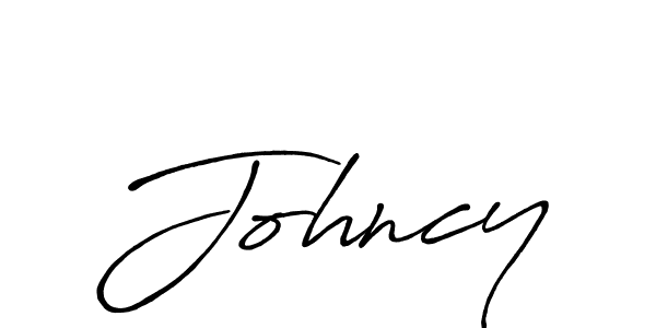 Design your own signature with our free online signature maker. With this signature software, you can create a handwritten (Antro_Vectra_Bolder) signature for name Johncy. Johncy signature style 7 images and pictures png