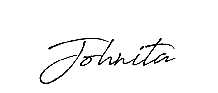 Also You can easily find your signature by using the search form. We will create Johnita name handwritten signature images for you free of cost using Antro_Vectra_Bolder sign style. Johnita signature style 7 images and pictures png