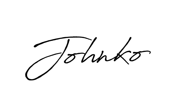 Also we have Johnko name is the best signature style. Create professional handwritten signature collection using Antro_Vectra_Bolder autograph style. Johnko signature style 7 images and pictures png