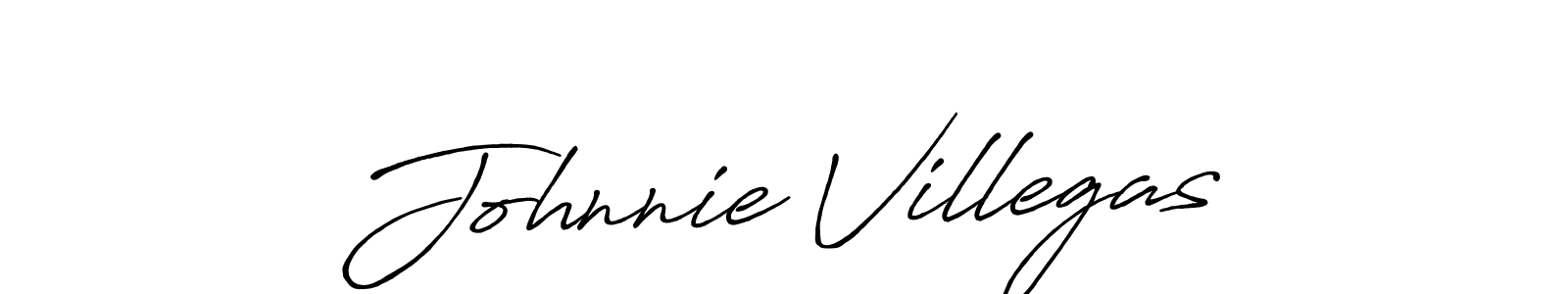 Design your own signature with our free online signature maker. With this signature software, you can create a handwritten (Antro_Vectra_Bolder) signature for name Johnnie Villegas. Johnnie Villegas signature style 7 images and pictures png