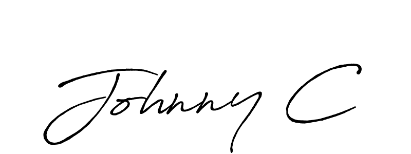 Design your own signature with our free online signature maker. With this signature software, you can create a handwritten (Antro_Vectra_Bolder) signature for name Johnny C. Johnny C signature style 7 images and pictures png