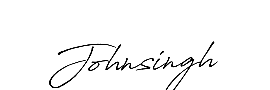 How to make Johnsingh signature? Antro_Vectra_Bolder is a professional autograph style. Create handwritten signature for Johnsingh name. Johnsingh signature style 7 images and pictures png