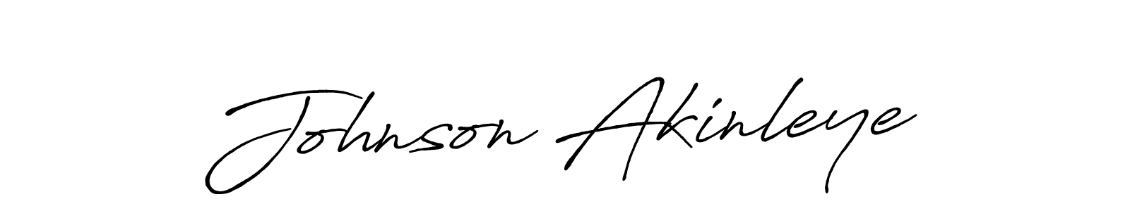 Create a beautiful signature design for name Johnson Akinleye. With this signature (Antro_Vectra_Bolder) fonts, you can make a handwritten signature for free. Johnson Akinleye signature style 7 images and pictures png