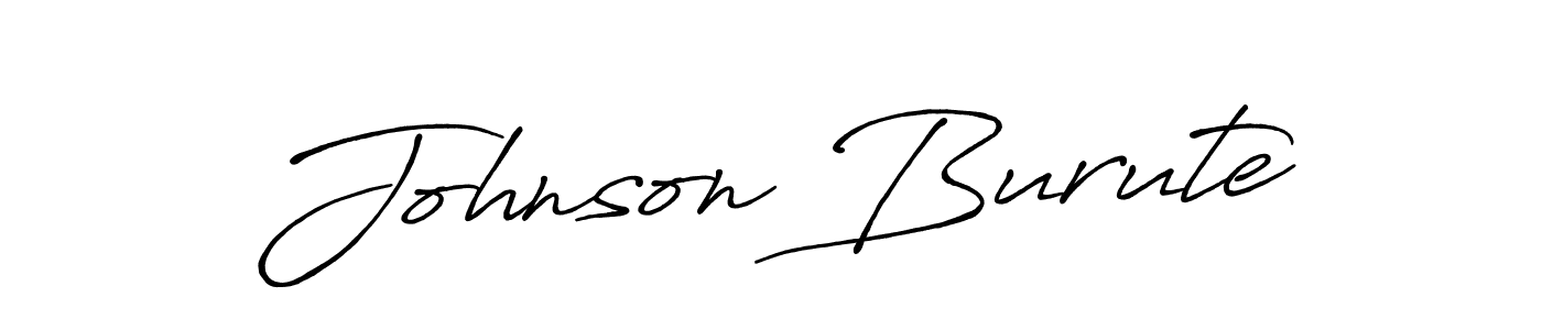 Design your own signature with our free online signature maker. With this signature software, you can create a handwritten (Antro_Vectra_Bolder) signature for name Johnson Burute. Johnson Burute signature style 7 images and pictures png