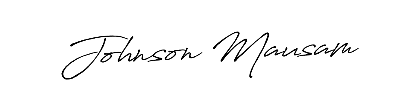 Make a beautiful signature design for name Johnson Mausam. Use this online signature maker to create a handwritten signature for free. Johnson Mausam signature style 7 images and pictures png
