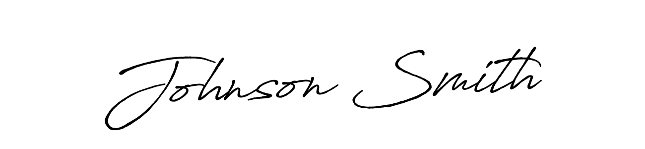 Johnson Smith stylish signature style. Best Handwritten Sign (Antro_Vectra_Bolder) for my name. Handwritten Signature Collection Ideas for my name Johnson Smith. Johnson Smith signature style 7 images and pictures png
