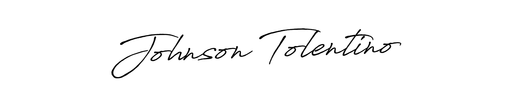 Johnson Tolentino stylish signature style. Best Handwritten Sign (Antro_Vectra_Bolder) for my name. Handwritten Signature Collection Ideas for my name Johnson Tolentino. Johnson Tolentino signature style 7 images and pictures png