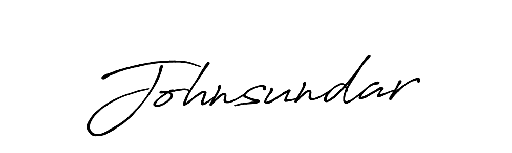 Also we have Johnsundar name is the best signature style. Create professional handwritten signature collection using Antro_Vectra_Bolder autograph style. Johnsundar signature style 7 images and pictures png