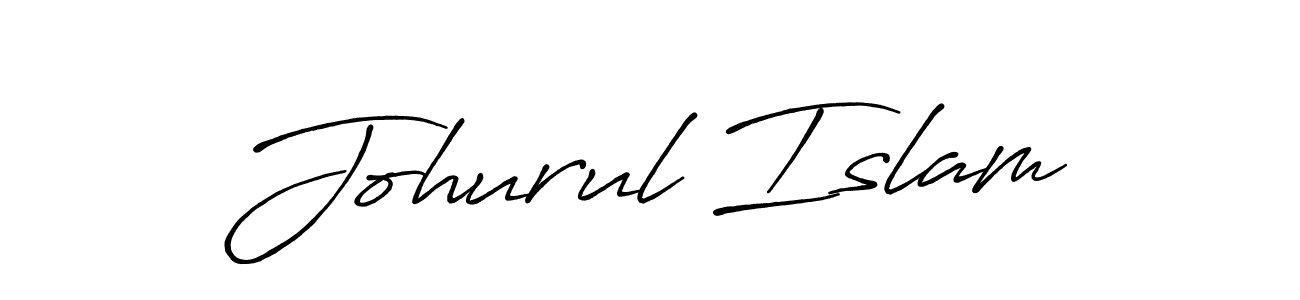 Use a signature maker to create a handwritten signature online. With this signature software, you can design (Antro_Vectra_Bolder) your own signature for name Johurul Islam. Johurul Islam signature style 7 images and pictures png