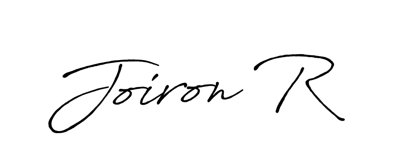 Also You can easily find your signature by using the search form. We will create Joiron R name handwritten signature images for you free of cost using Antro_Vectra_Bolder sign style. Joiron R signature style 7 images and pictures png