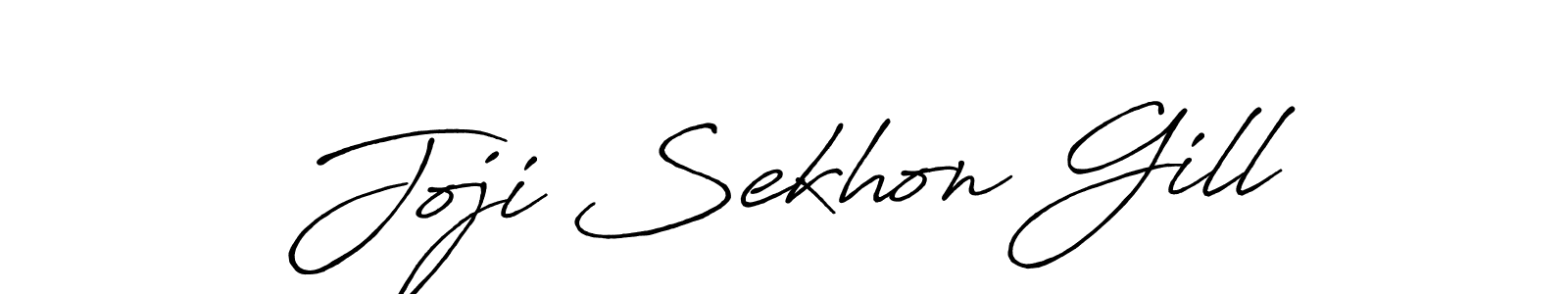 Joji Sekhon Gill stylish signature style. Best Handwritten Sign (Antro_Vectra_Bolder) for my name. Handwritten Signature Collection Ideas for my name Joji Sekhon Gill. Joji Sekhon Gill signature style 7 images and pictures png