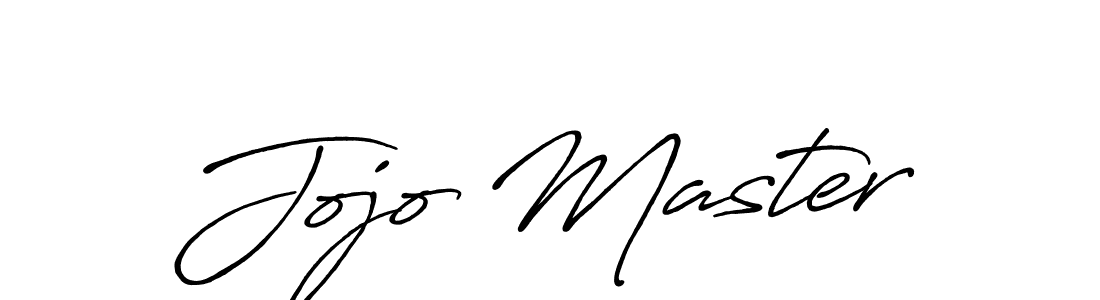 Jojo Master stylish signature style. Best Handwritten Sign (Antro_Vectra_Bolder) for my name. Handwritten Signature Collection Ideas for my name Jojo Master. Jojo Master signature style 7 images and pictures png