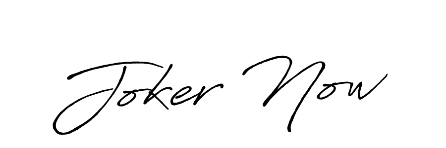 Design your own signature with our free online signature maker. With this signature software, you can create a handwritten (Antro_Vectra_Bolder) signature for name Joker Now. Joker Now signature style 7 images and pictures png