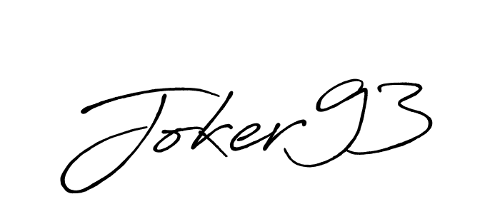 Antro_Vectra_Bolder is a professional signature style that is perfect for those who want to add a touch of class to their signature. It is also a great choice for those who want to make their signature more unique. Get Joker93 name to fancy signature for free. Joker93 signature style 7 images and pictures png