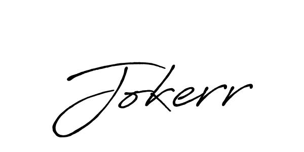 Jokerr stylish signature style. Best Handwritten Sign (Antro_Vectra_Bolder) for my name. Handwritten Signature Collection Ideas for my name Jokerr. Jokerr signature style 7 images and pictures png