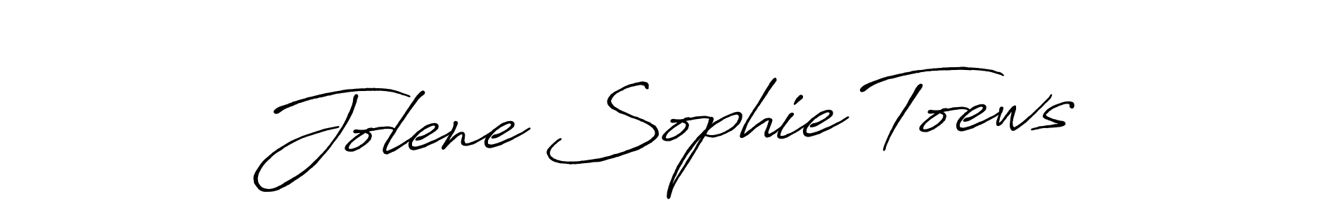 if you are searching for the best signature style for your name Jolene Sophie Toews. so please give up your signature search. here we have designed multiple signature styles  using Antro_Vectra_Bolder. Jolene Sophie Toews signature style 7 images and pictures png