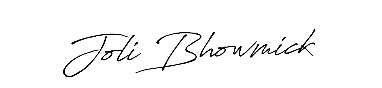 How to make Joli Bhowmick signature? Antro_Vectra_Bolder is a professional autograph style. Create handwritten signature for Joli Bhowmick name. Joli Bhowmick signature style 7 images and pictures png